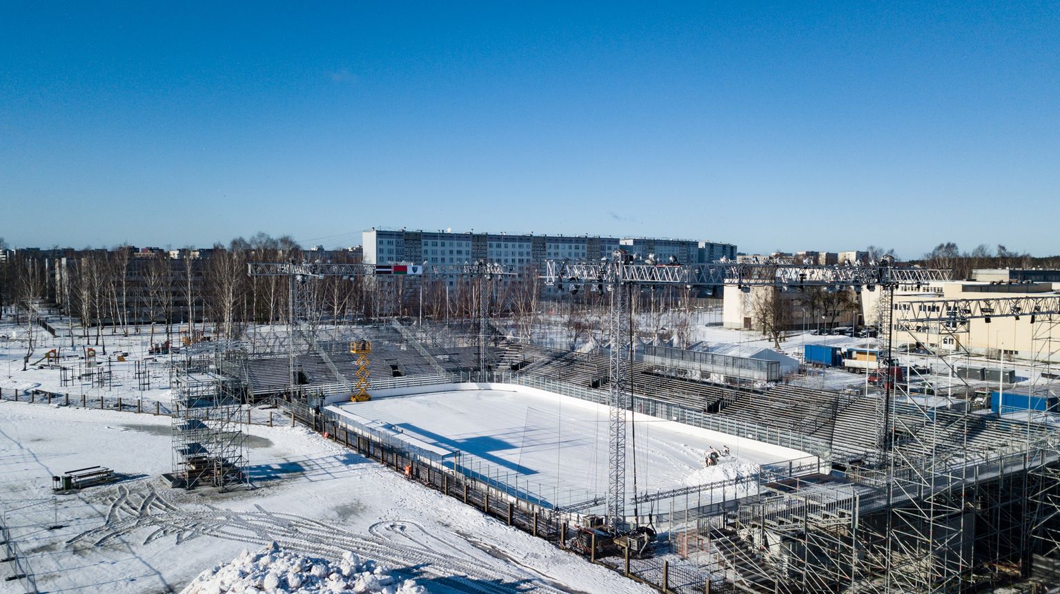 "Winter Ice Break 2019" spēles laukums pie Rīgas 84.vidusskolas