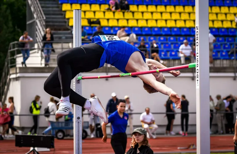 Markus Anvelt on uus U23 Eesti meister, kuna ületas kõrgushüppes kahe meetri piiri.