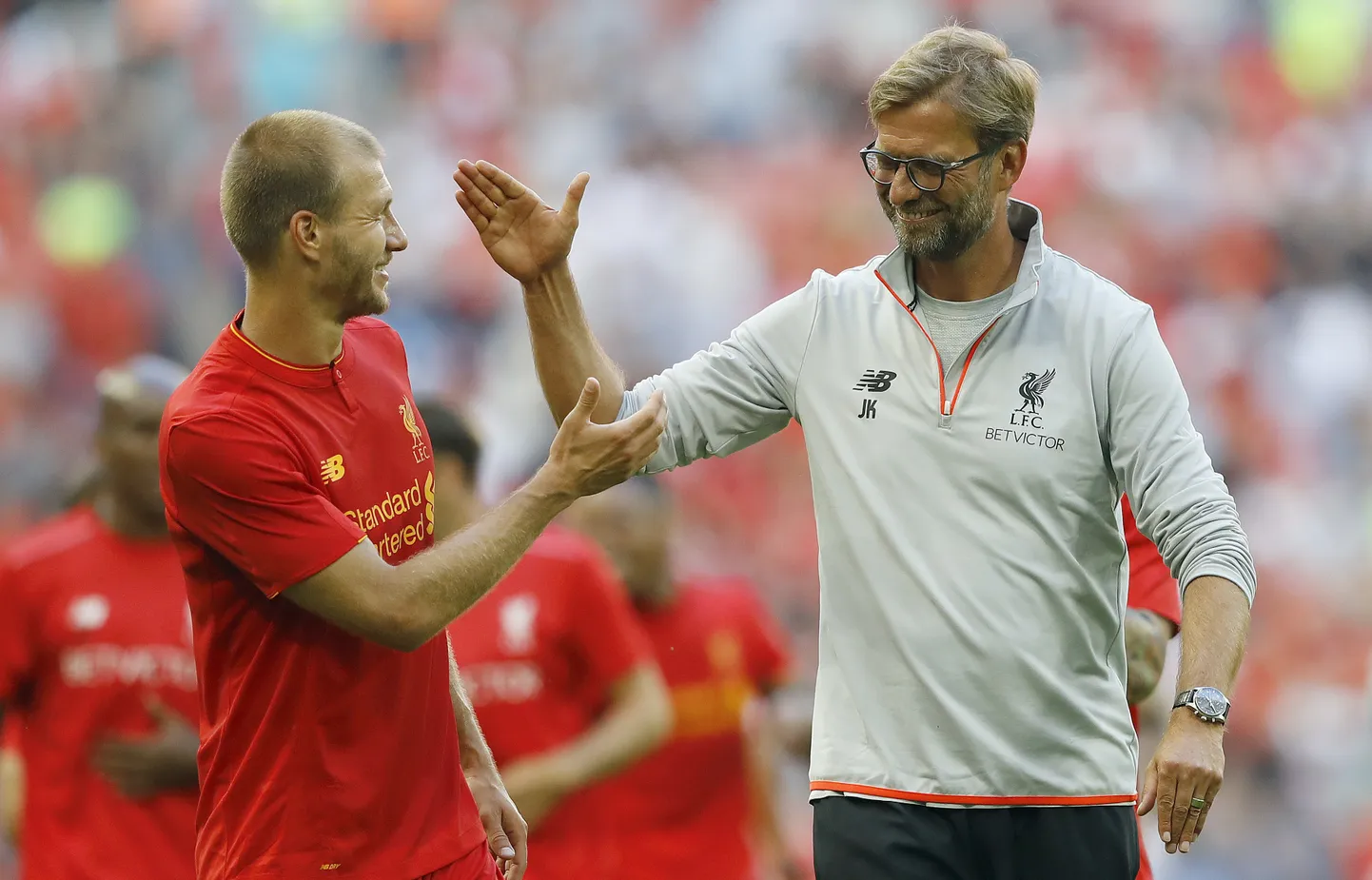 Ragnar Klavan ja Jürgen Klopp