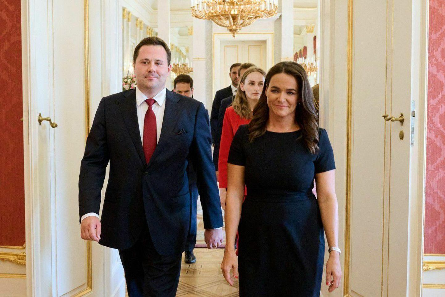 Eesti suursaadik Ungaris Raul Toomas ja Ungari president Katalin Novak. 