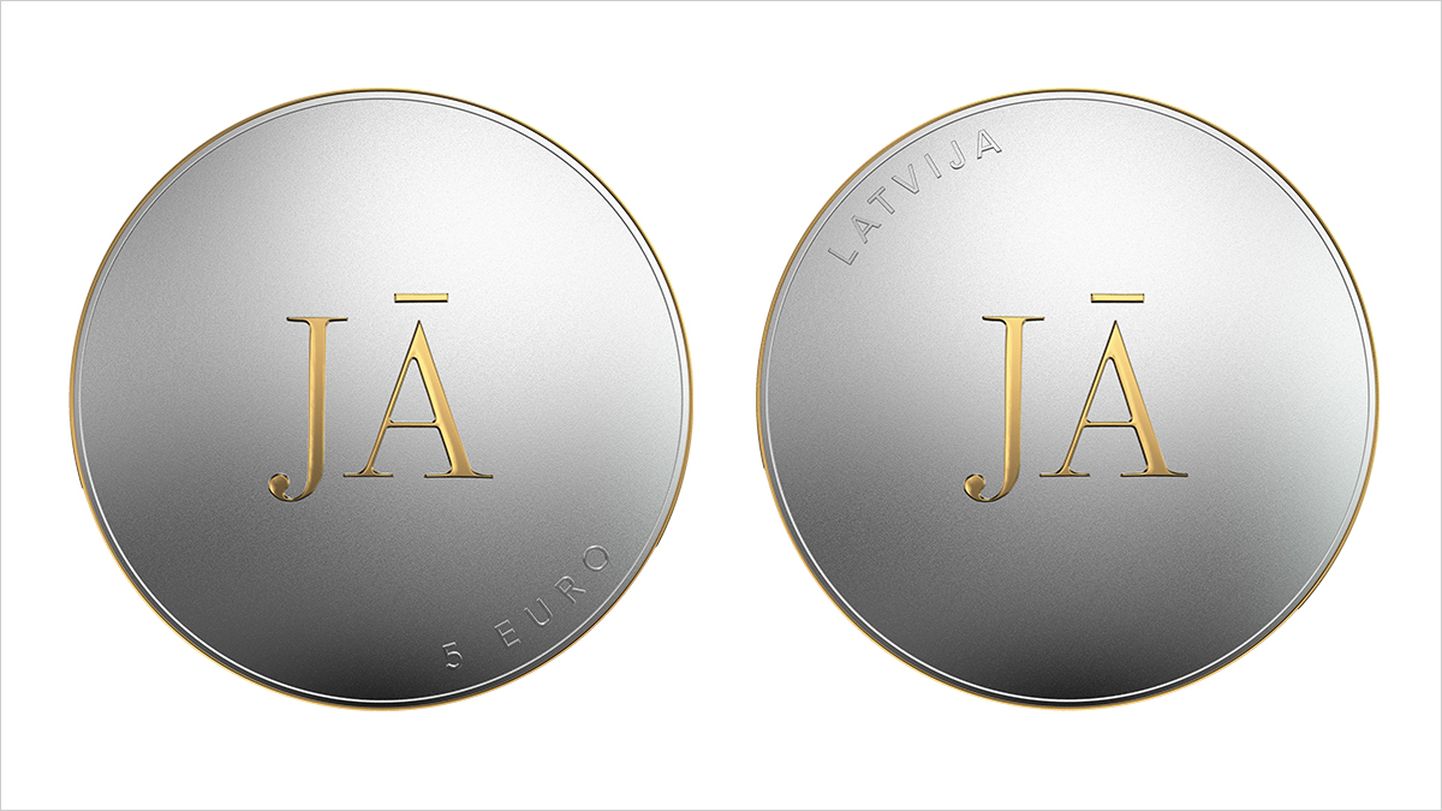 Latvijas Banka izlaidīs precību tēmai veltītu sudraba kolekcijas monētu, kuras dizaina autori ir Reinis un Krista Dzudzilo.