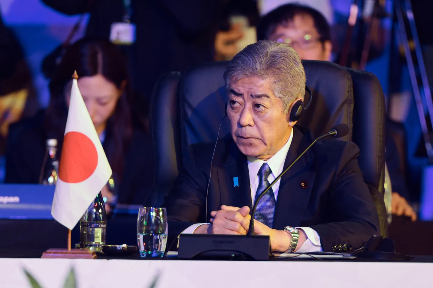 Jaapani välisminister Takeshi Iwaya G20 välisministrite kohtumisel 20. veebruaris Lõuna-Aafrika Vabariigis Johannesburgis.