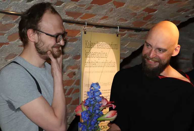 Võidutöö kolmest autorist kaks Karli Luik (paremal) ja Martin McLean. FOTO: