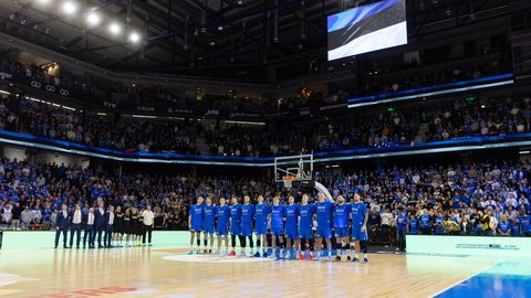 Eesti korvpallimeeskonna kodumäng väljaostud 12 minutiga