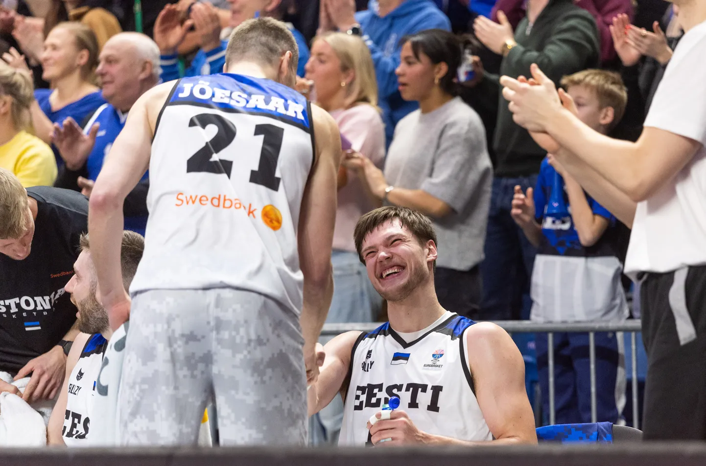 Ideaalse partii esitanud Maik-Kalev Kotsar (naerab) sai Postimehelt eilse mängu eest kõrgeima hinde.