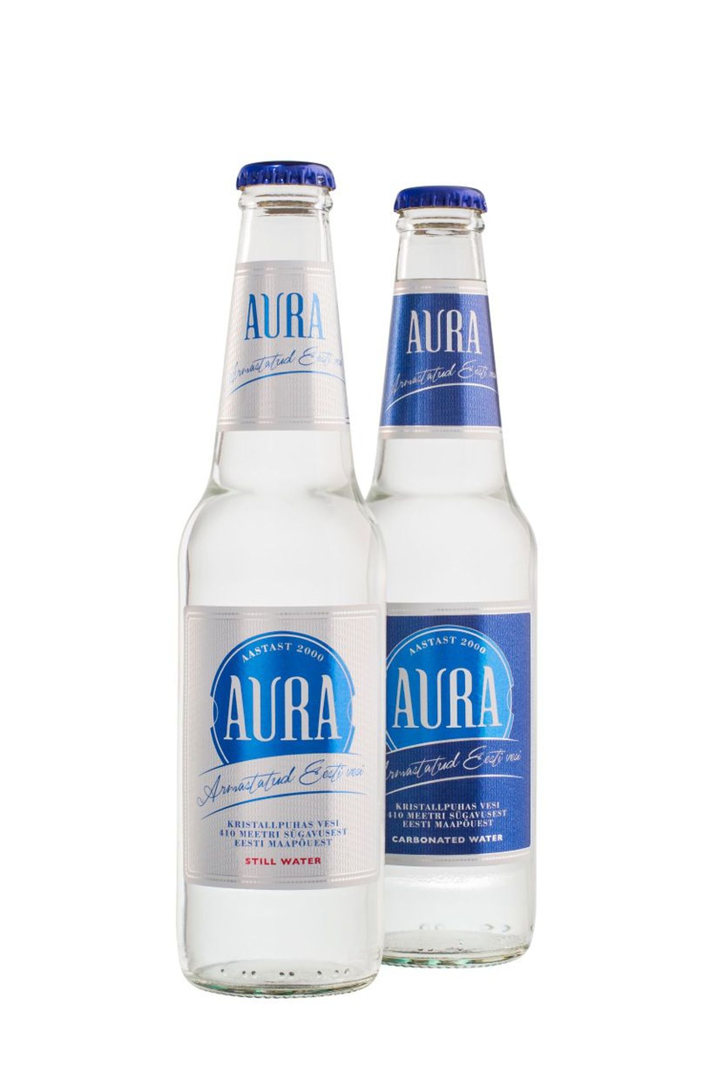 A. Le Coq toob veebrändi turule uue pudelidisainiga Aura veed.