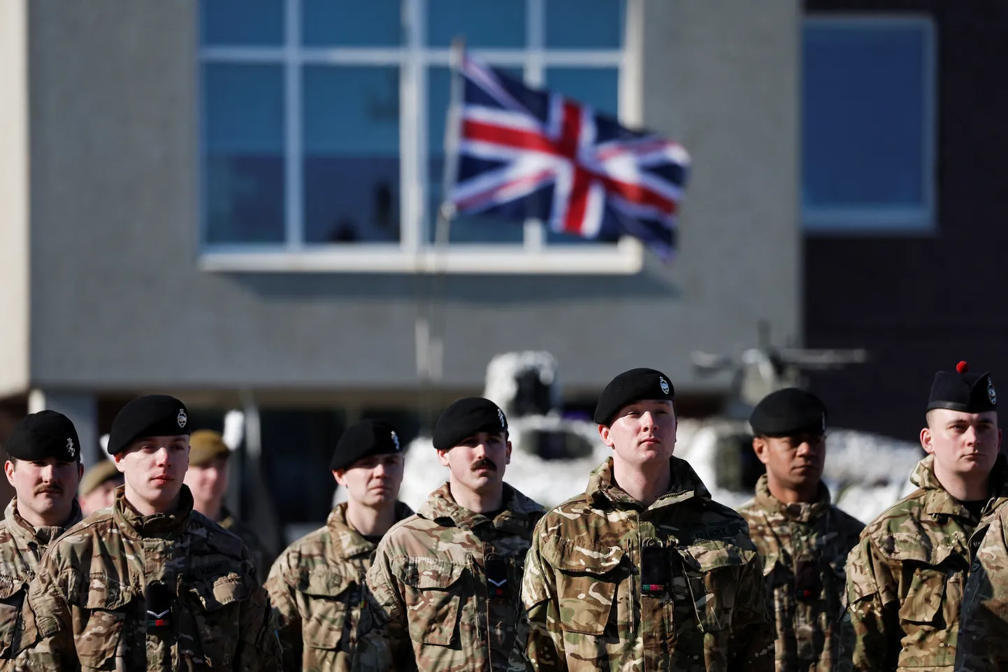 Ühendkuningriigi sõdurid märtsis Tapal. Eestisse on Briti üksus paigutatud alaliselt.