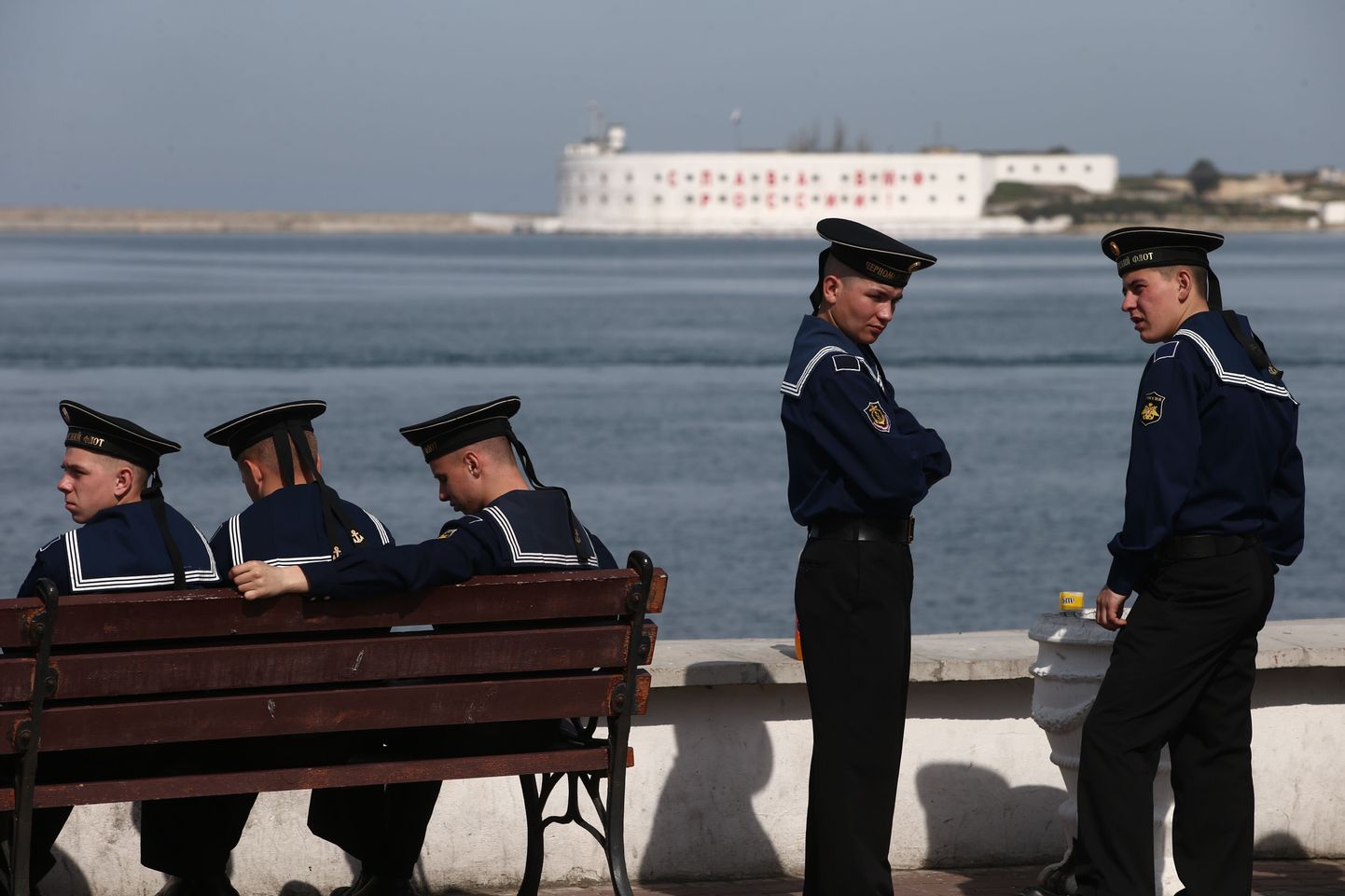 Need Sevastopoli Vene mereväelased Ukraina uute reeglite kohaselt enam sisemaale ei pääse.
