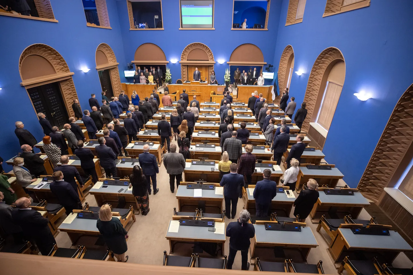 Riigikogu saal.
