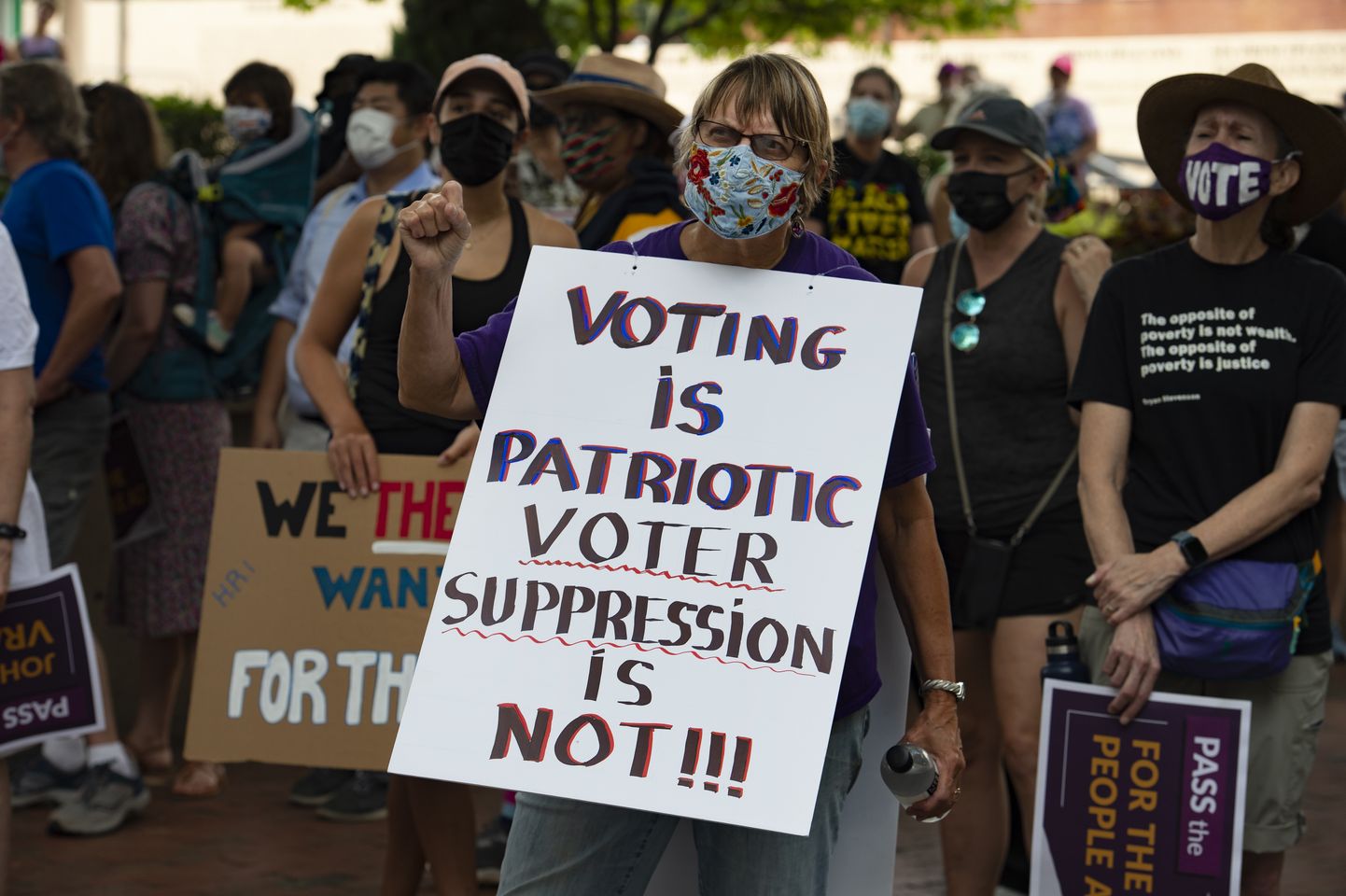 Atlantas korraldatud meeleavaldus valimisreeglite vastu.