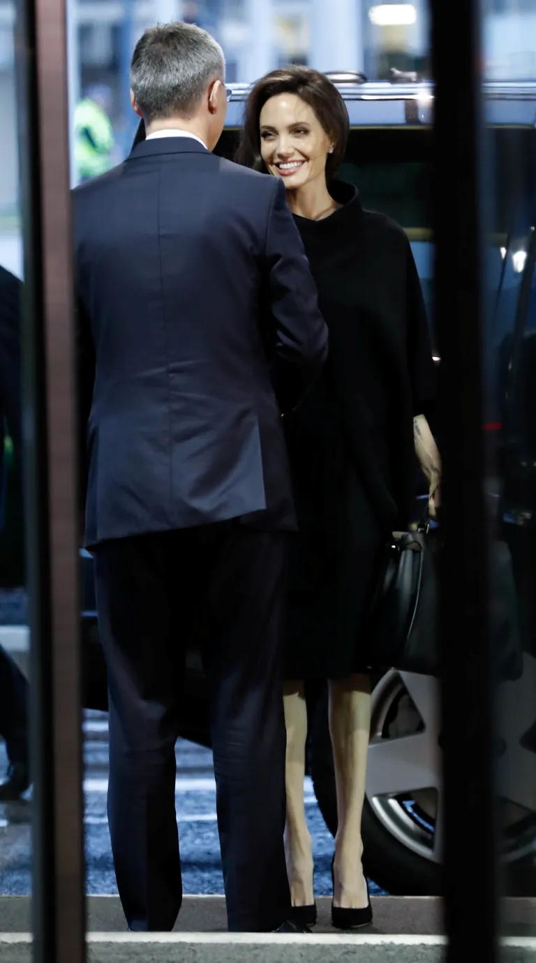 Angelina Jolie  ja NATO peasekretär Jens Stoltenberg