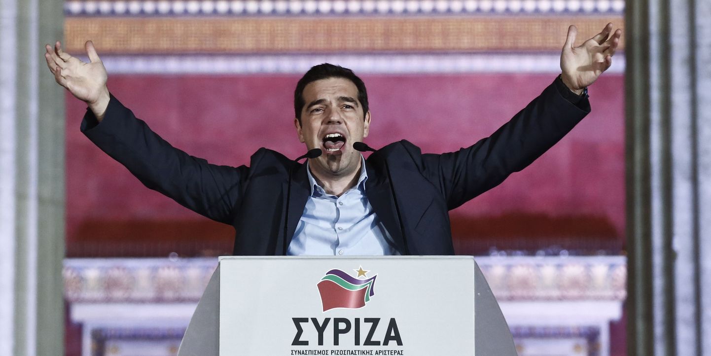 Syriza juht Alexis Tsipras.