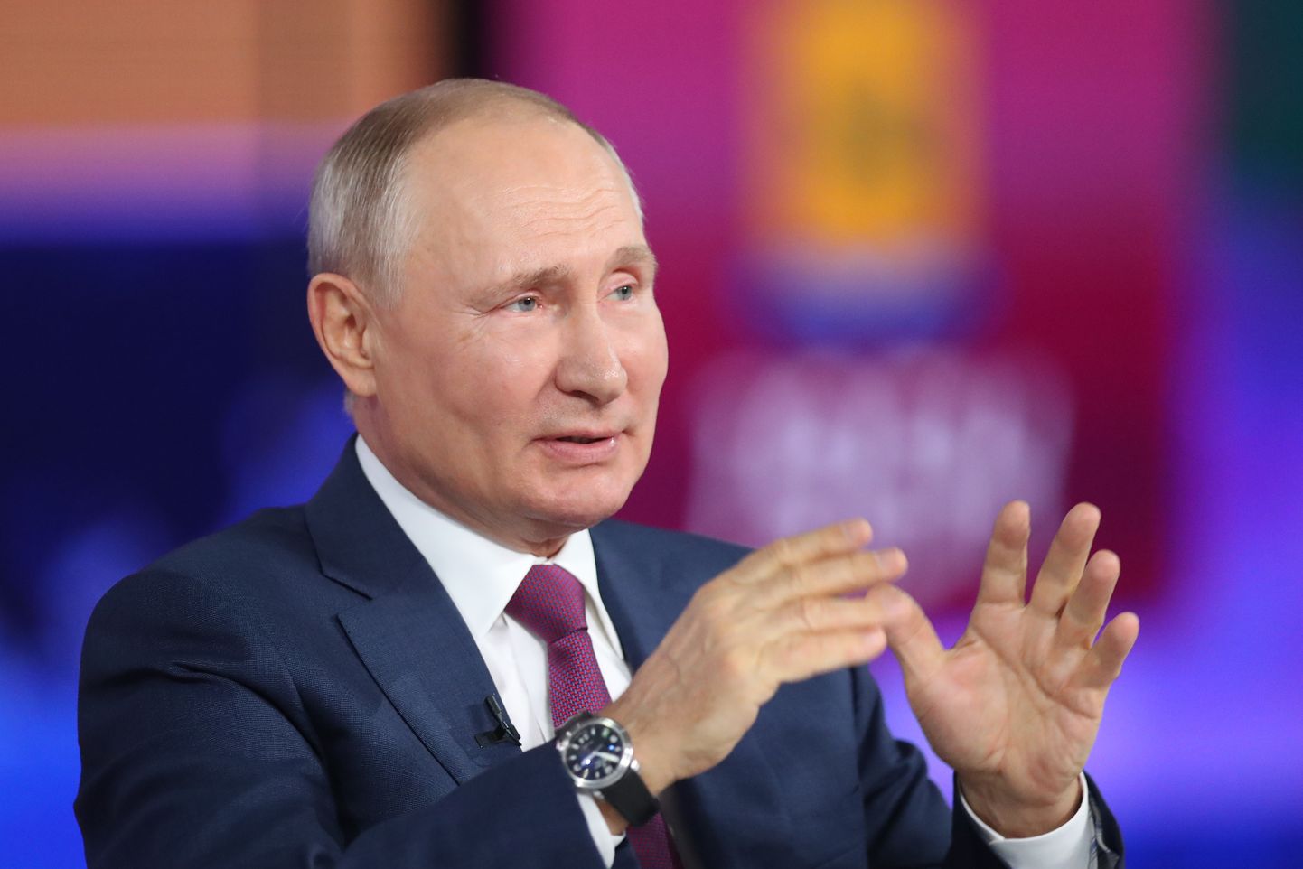 Vene president Vladimir Putin tänases otselülituses.
