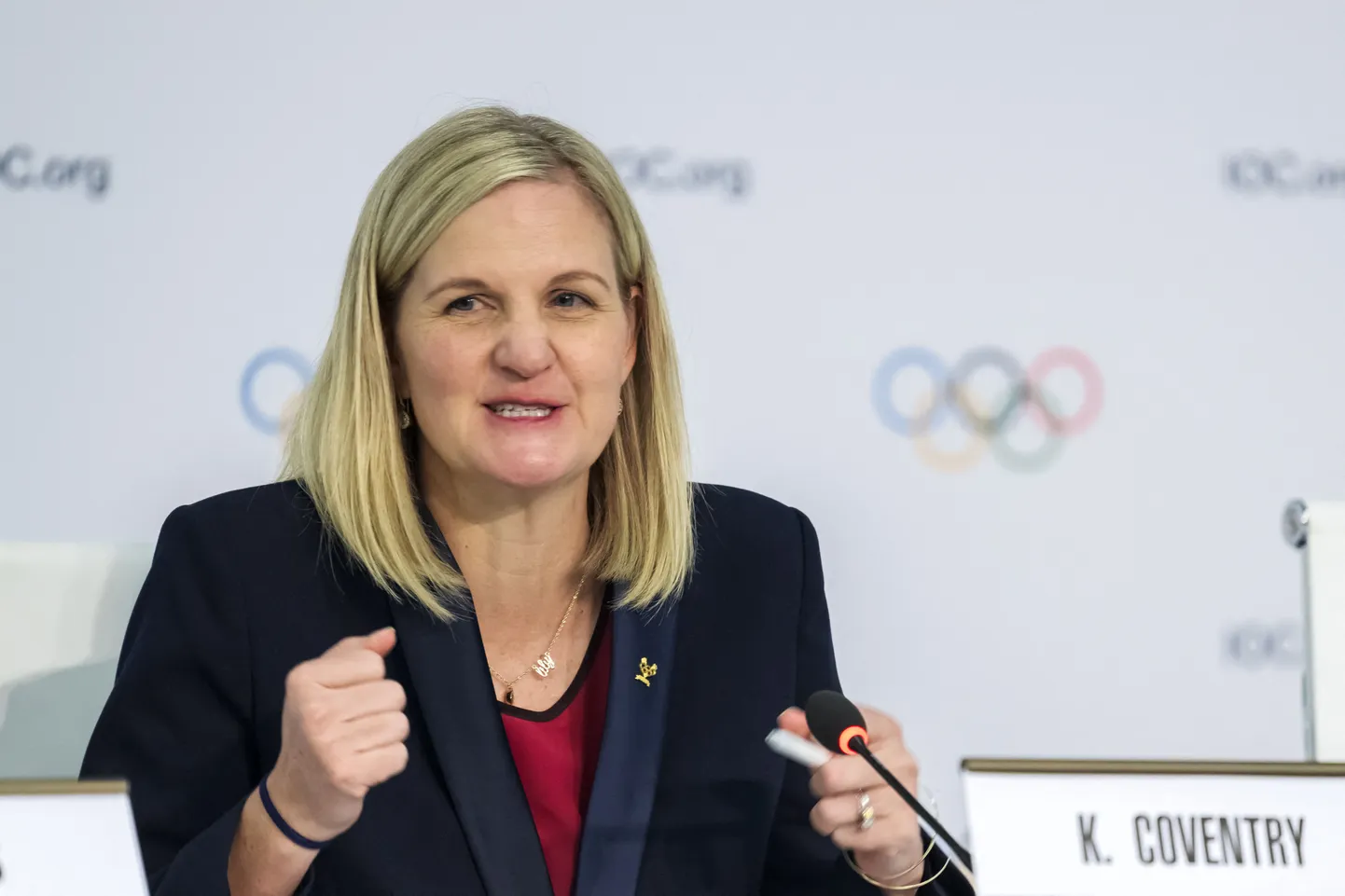 Rahvusvahelise Olümpiakomitee uus president Kirsty Coventry.