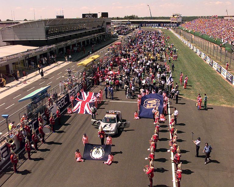 Briti GP start Silverstone'is 1999. aastal. FOTO: