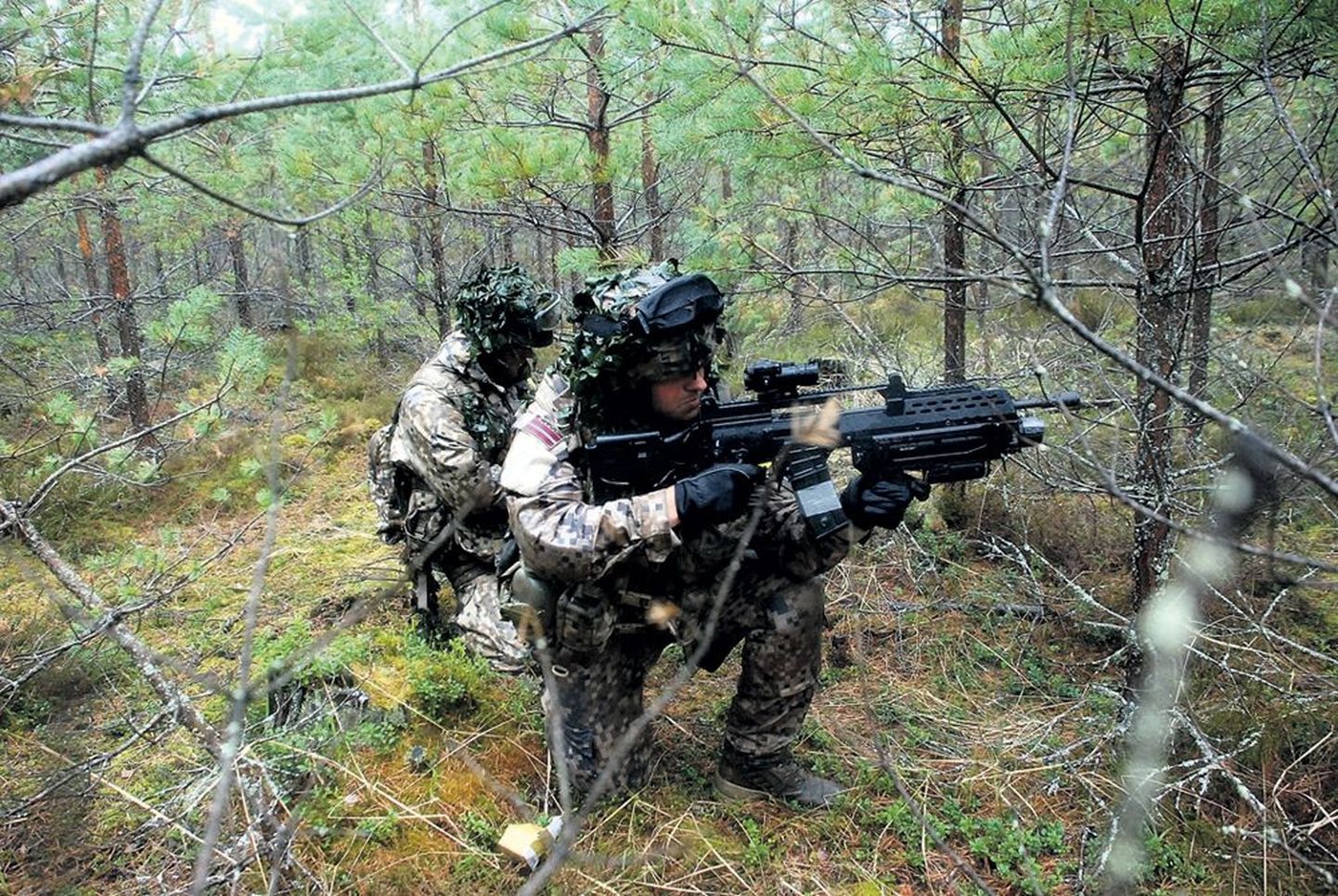 Läti kaitseväelased.