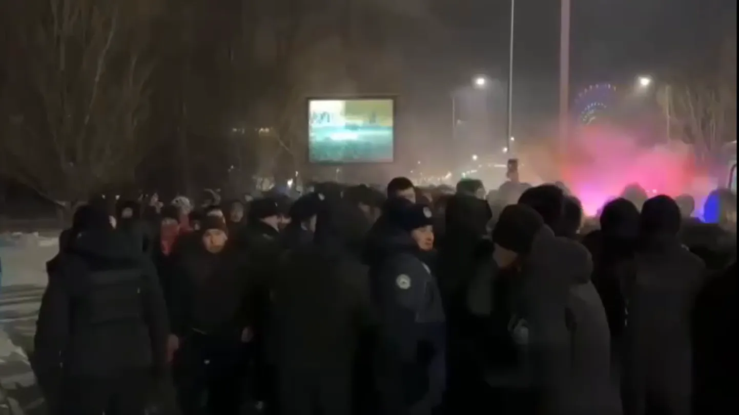 Протест в Астане после переизбрания президента Токаева на новый семилетний срок