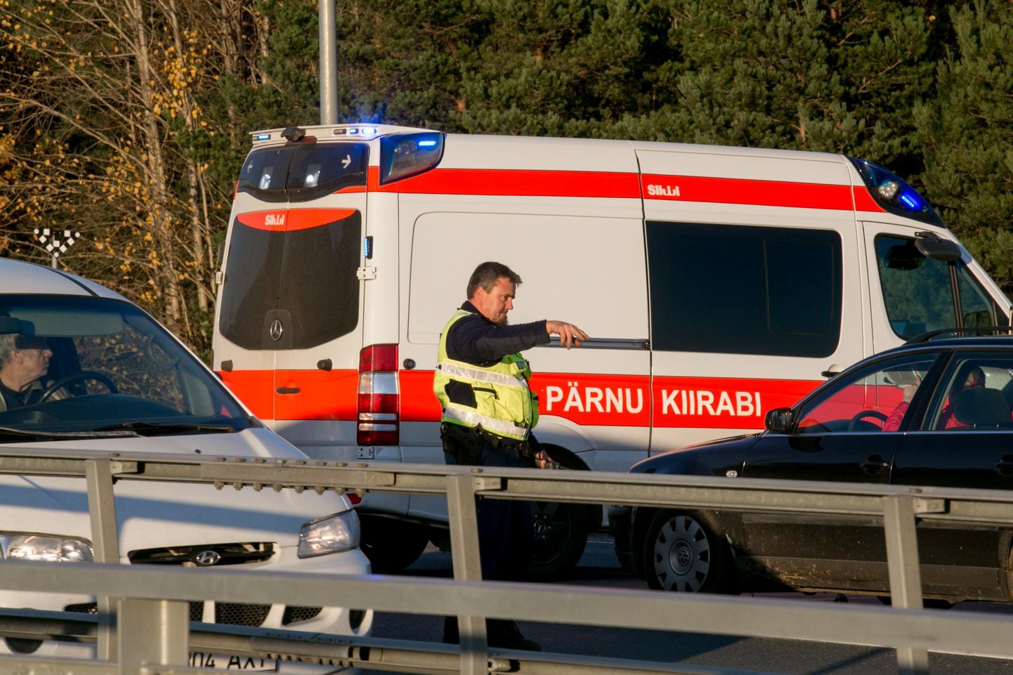 Kokkupõrge toimus Häädemeeste vallas Tallinna–Pärnu–Ikla maantee 140. kilomeetril. Pilt on illustratiivne.