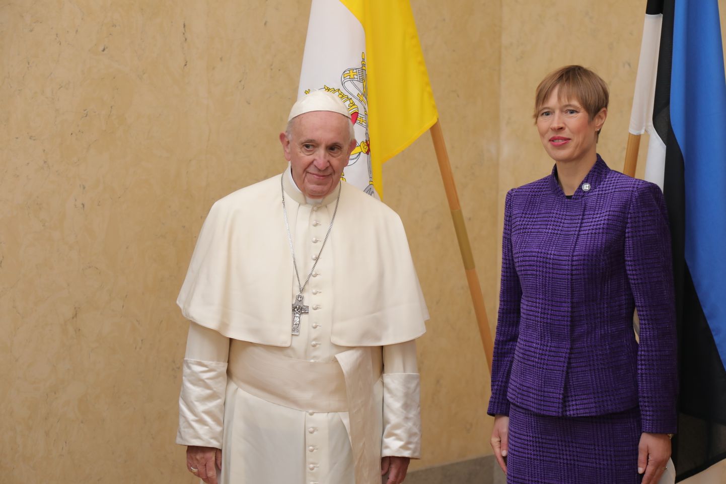 Папа Франциск и президент Кальюлайд.