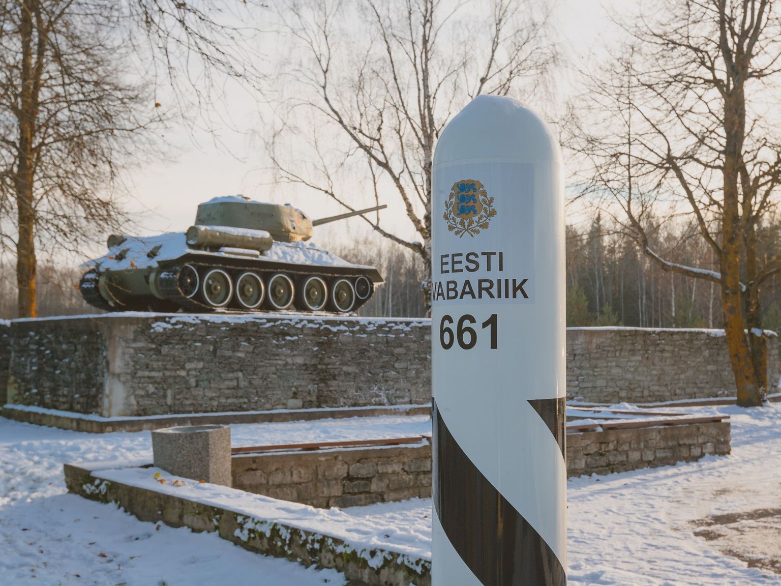 Танк Т-34 в Нарве.