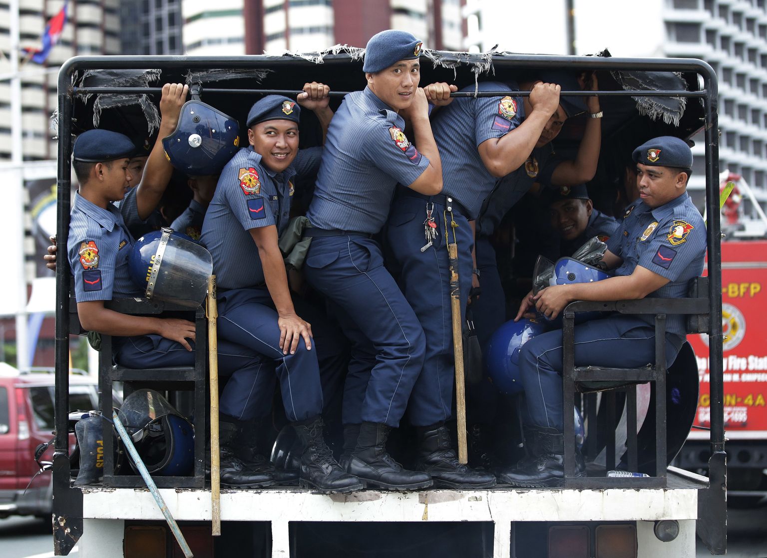 Politseinikud Filipiinidel.