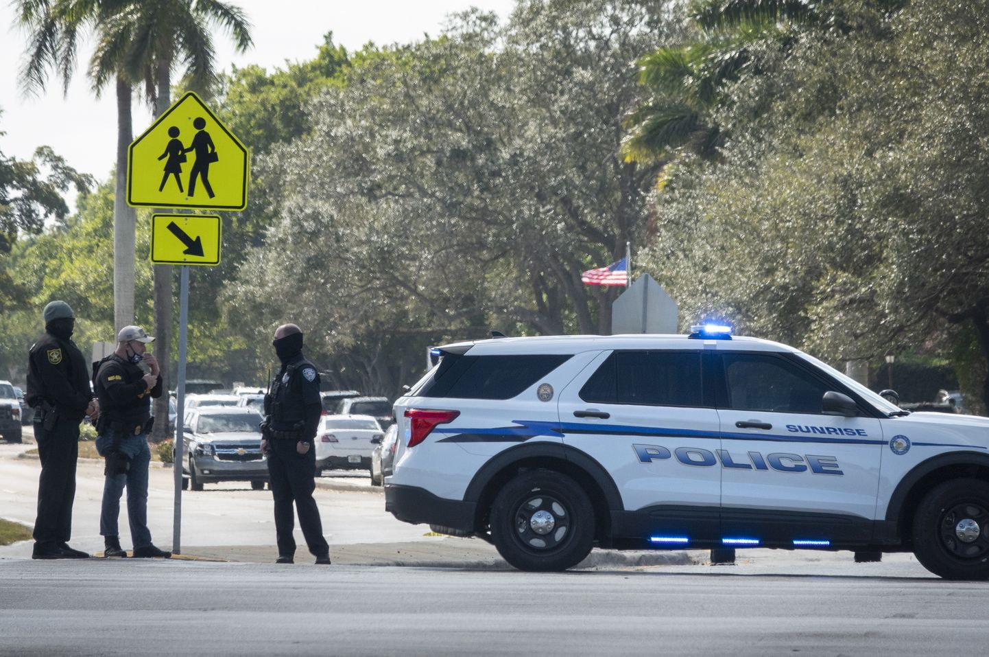 Florida osariigi politsei sündmuspaigal.