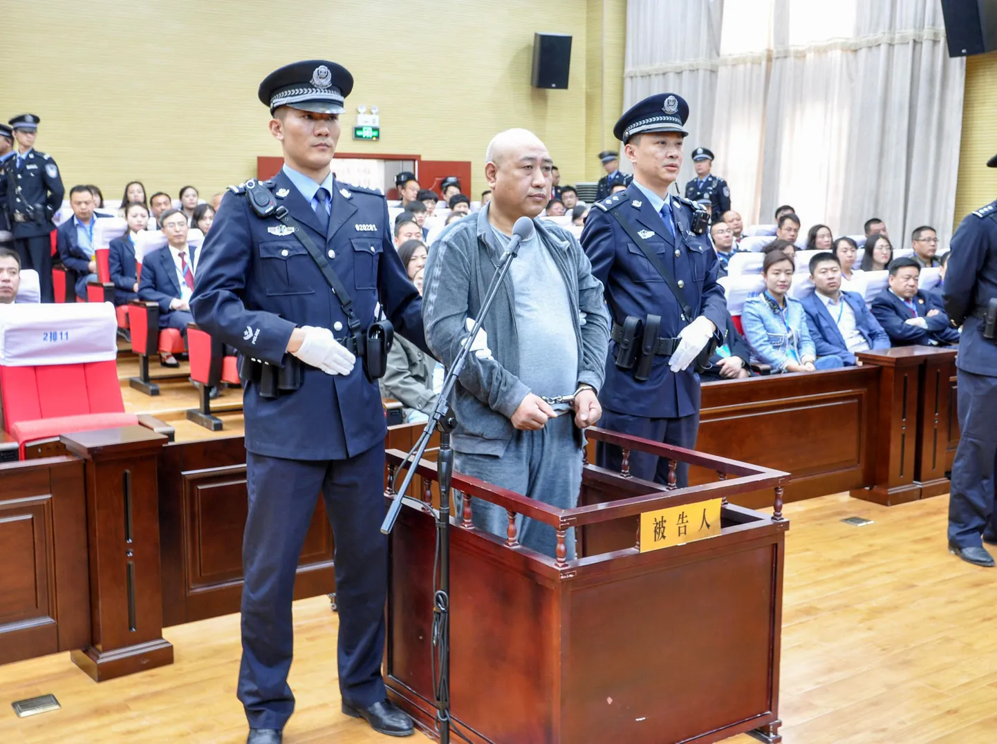 Sarimõrvar Gao Chengyong Baiyin kohtus eelmise aasta märtsis.