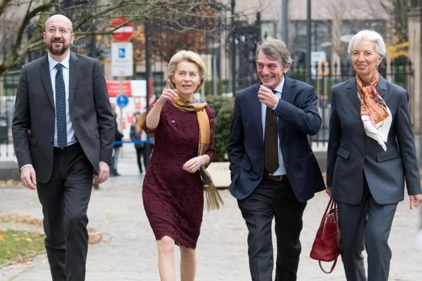 Vasakult: Charles Michel, Ursula von der Leyen, David Maria Sassoli, Christine Lagarde
