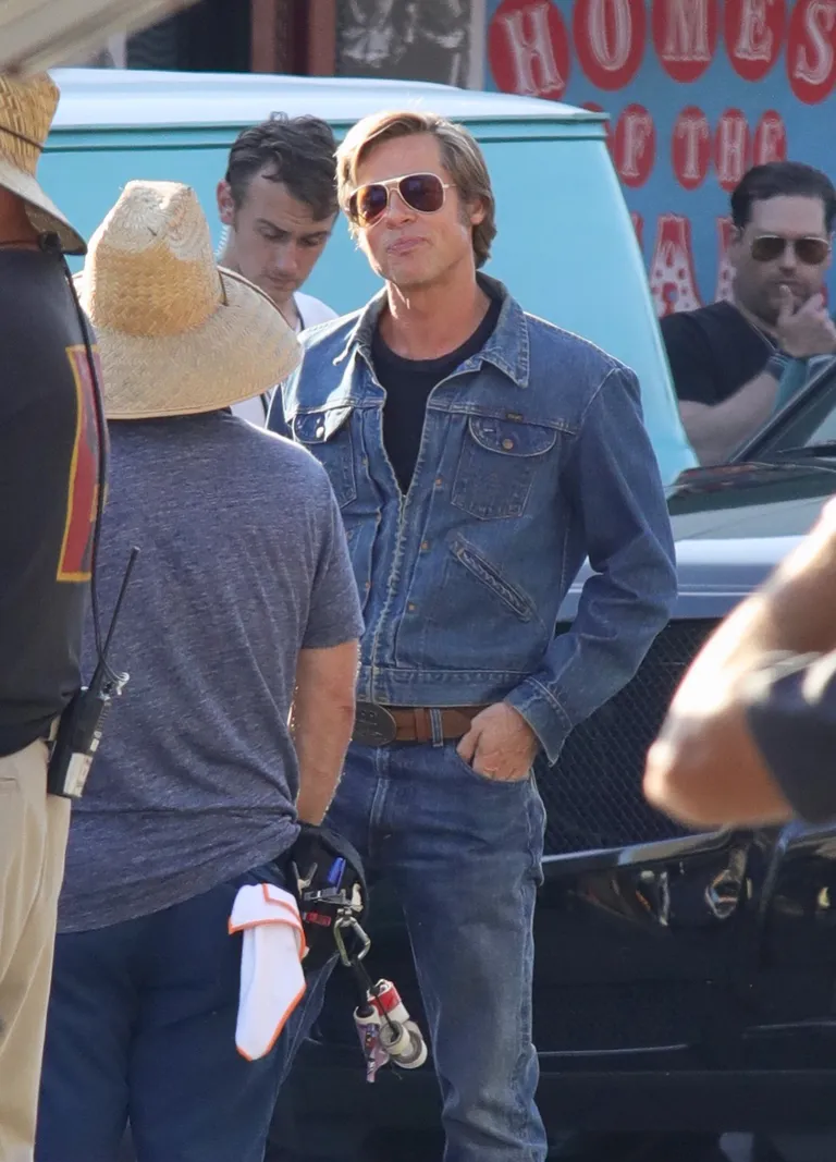 Brad Pitt võtteplatsil