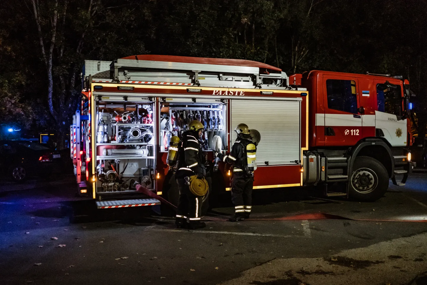Häirekeskus sai tulekahjuteate Lihula vanasse apteegihoonesse kell 21.12