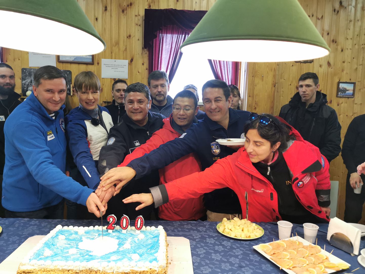 Юбилейный торт к 200-летию открытия Антарктиды.