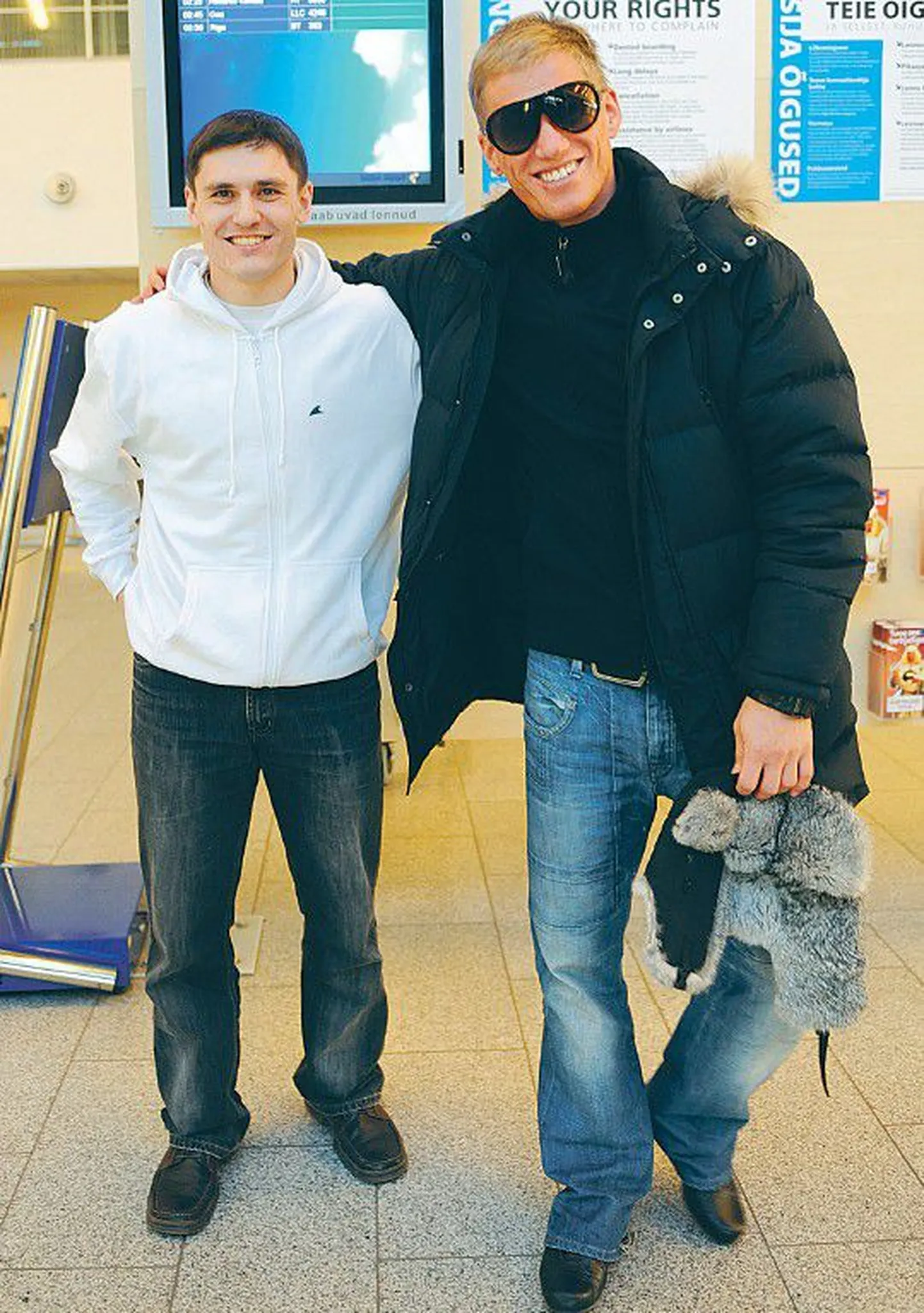 Tihhon Šišov ja Tarmo Kink (paremal) enne Ungarisse siirdumist.