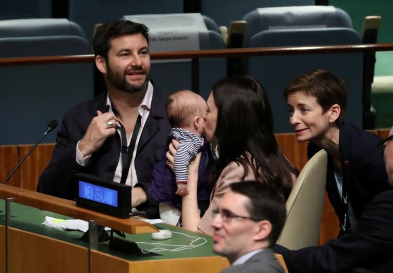 Uus-Meremaa peaminister Jacinda Ardern võttis paarikuuse tütre Neve New Yorki ÜRO peaassambleele kaasa
