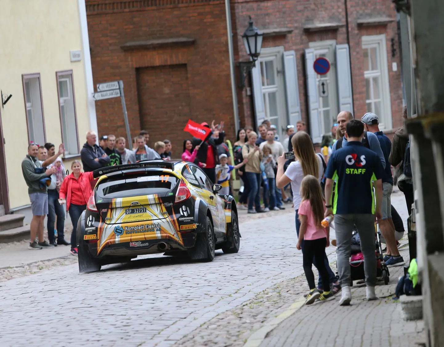 Rally Estonia 15. kiiruskatse Tartu linnas.