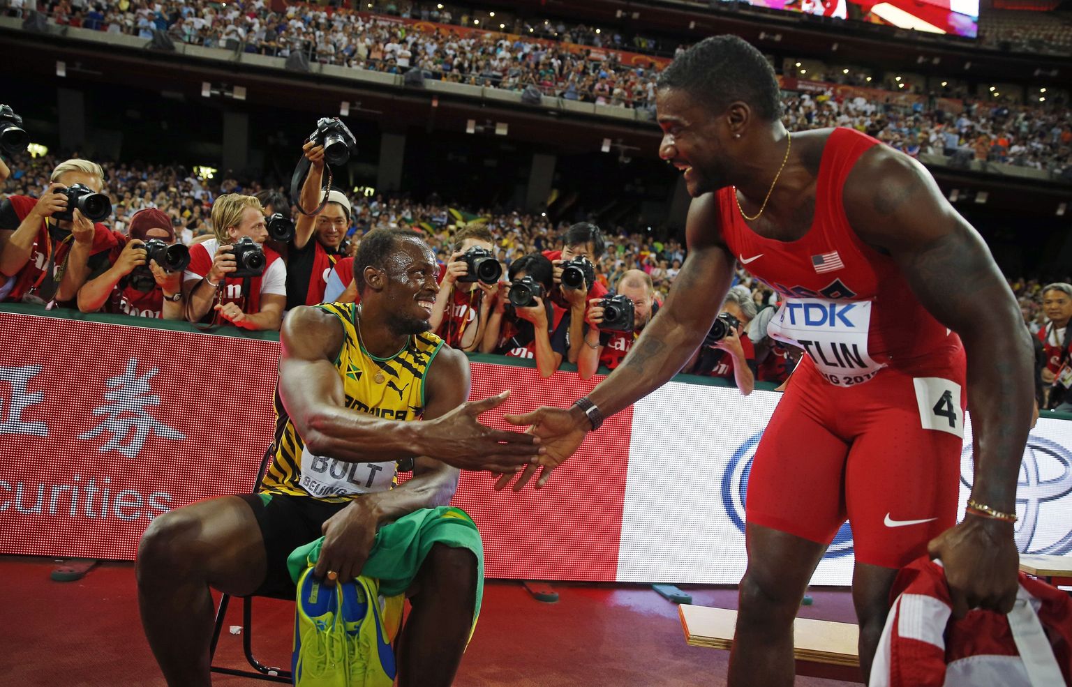 Usain Bolt ja Justin Gatlin