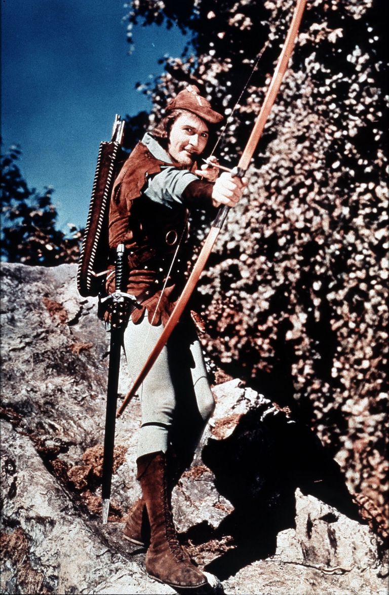 Errol Flynn Robin Hoodina 1938. aasta filmis