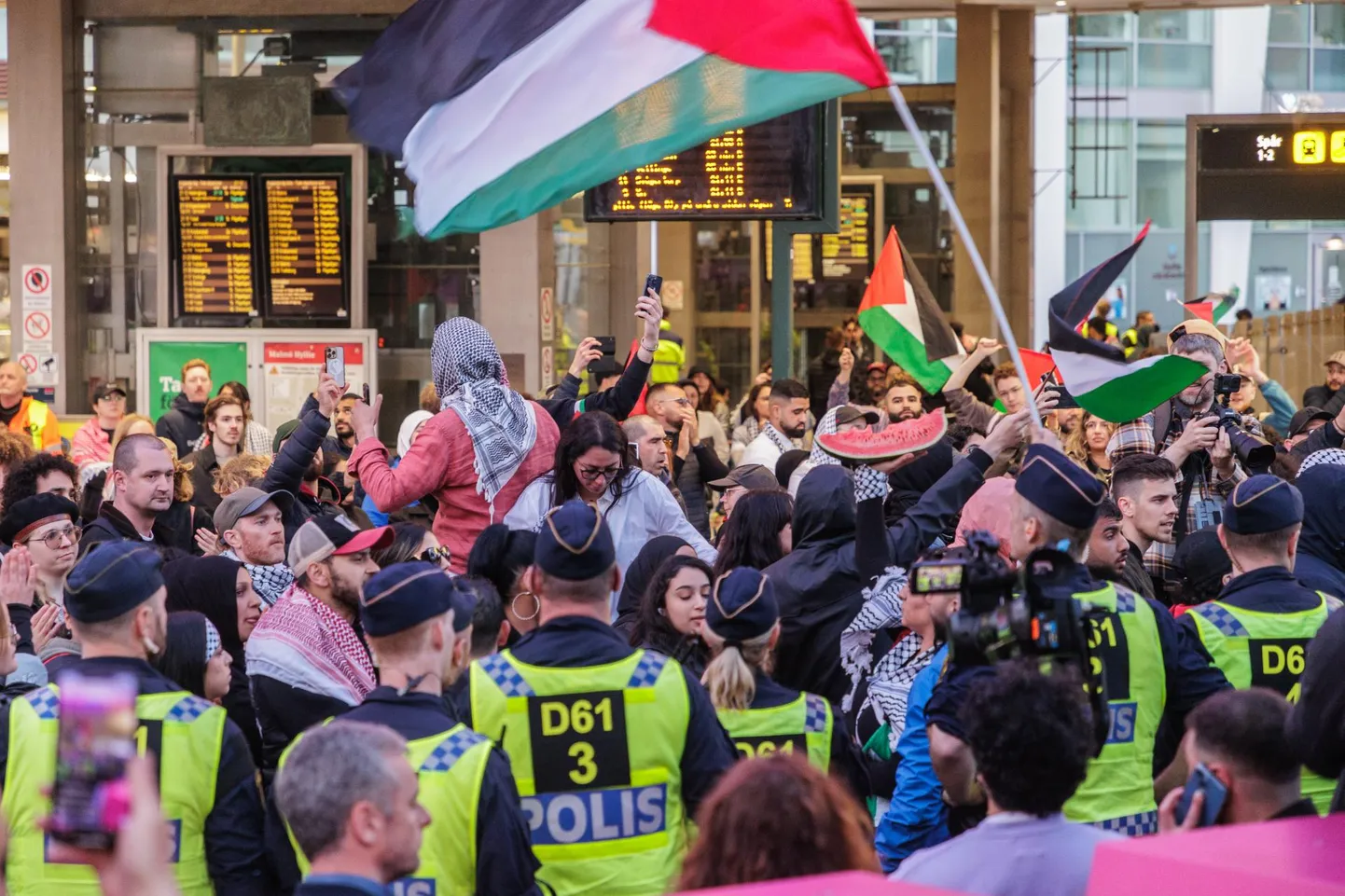 Eurovisioonil oli mitmeid meeleavaldusi Palestiina toetuseks.