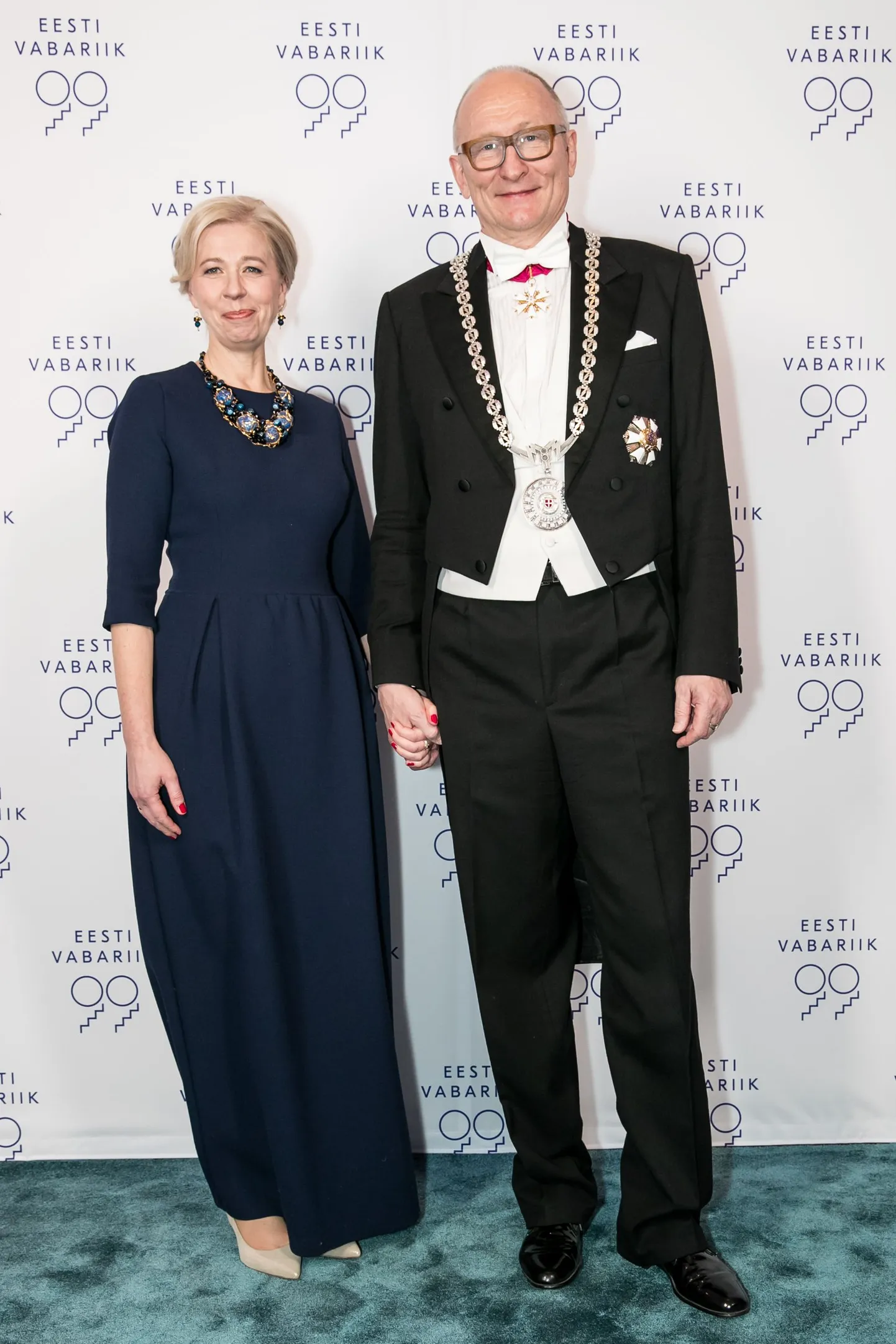 Tallinna Tehnikaülikooli rektor akadeemik Jaak Aaviksoo ja Tiina Kaalep.