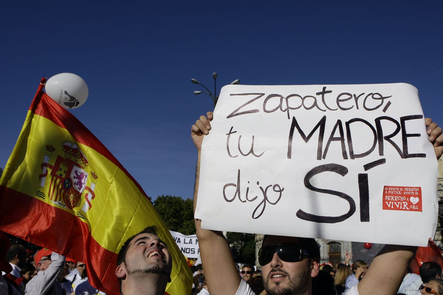 Madridis taunis miljon inimest abordiseaduse liberaliseerimist.