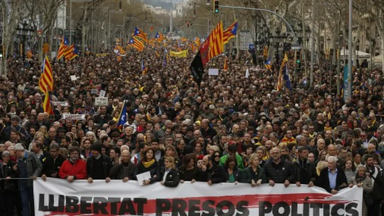 В Каталонии протестуют против задержание Пучдемона 
