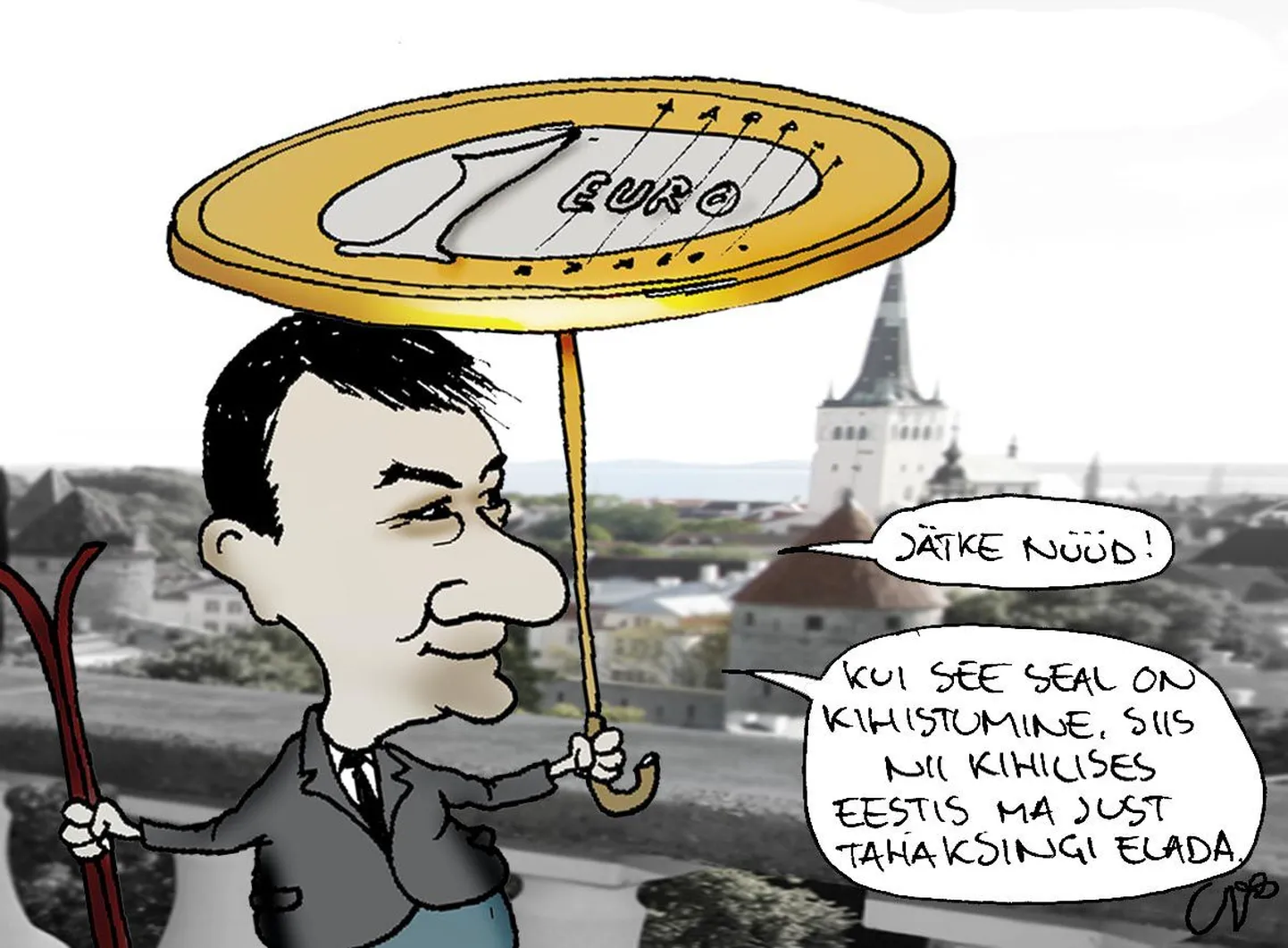 Peaminister Andrus Ansip pole inimarengu aruandega nõus.