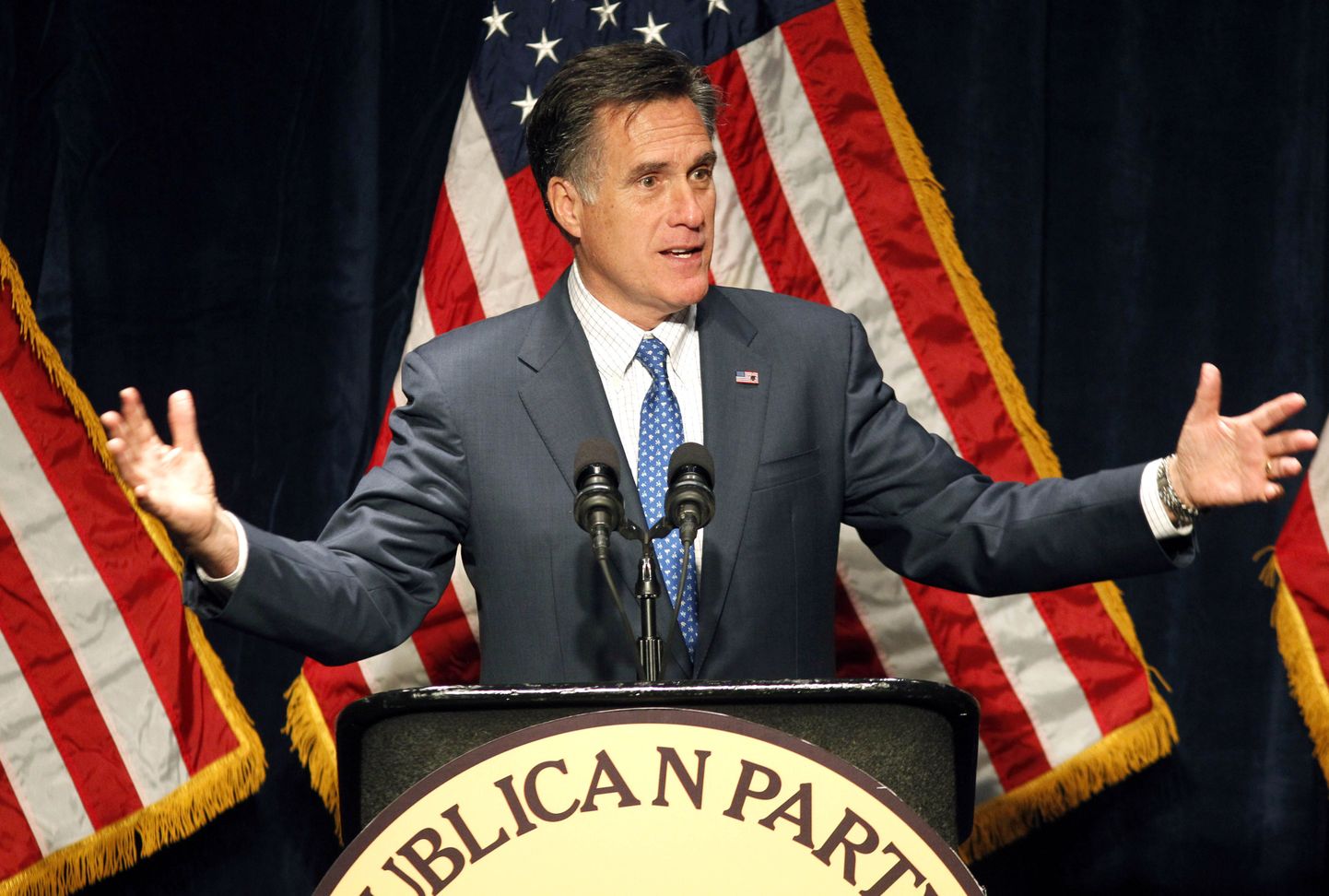 Mitt Romney president Abraham Lincolni sünniaastapäeval 12. veebruaril Ohio vabariiklastele esinemas.