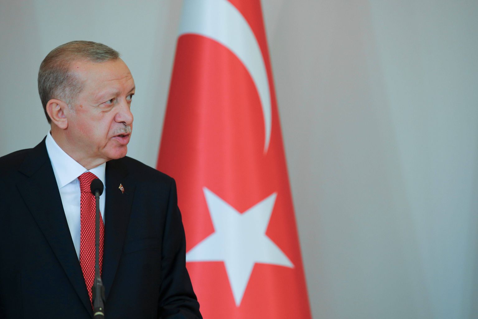 Türgi president Recep Tayyip Erdoğan Horvaatias.