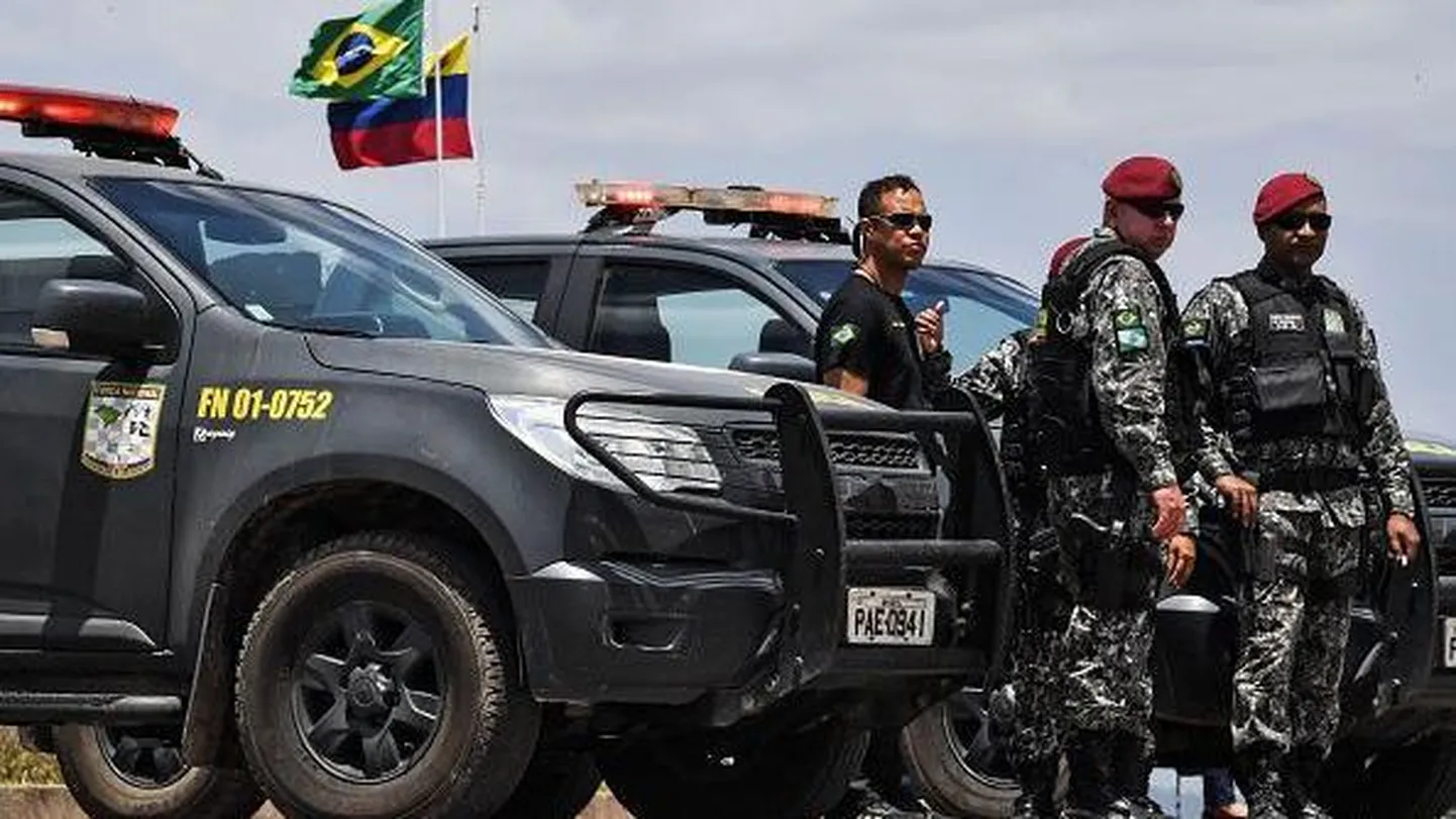 Бразильские военные на границе с Венесуэлой (архивное фото)