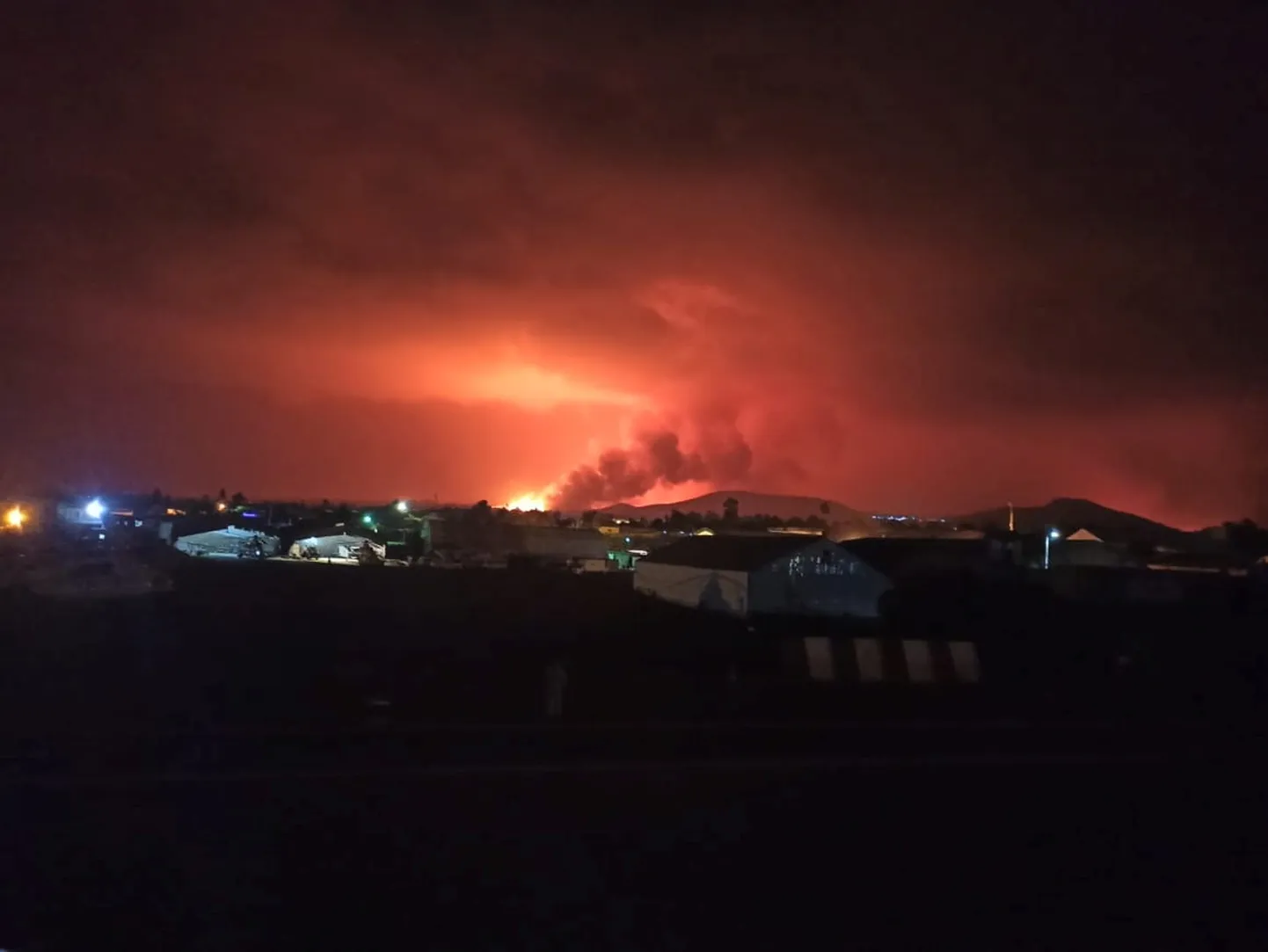 Vaade Nyiragongo vulkaanile.