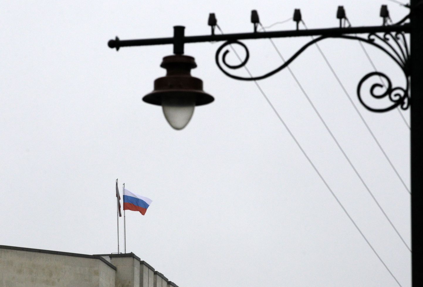 Simferopoli valitsushoonetele lehvib Venemaa lipp.
