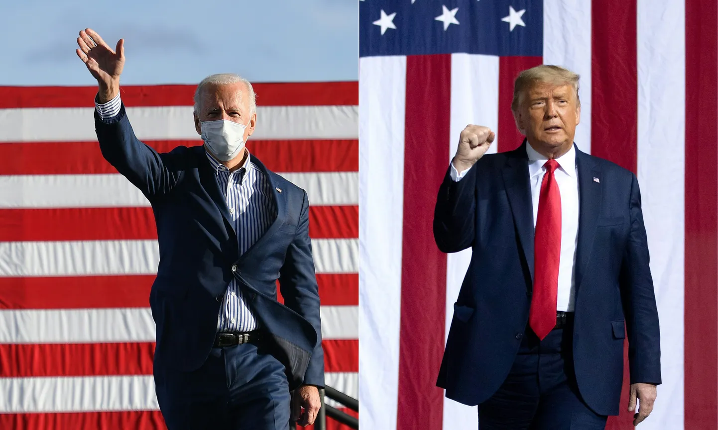 Джо Байден и Дональд Трамп. Иллюстративное фото.
