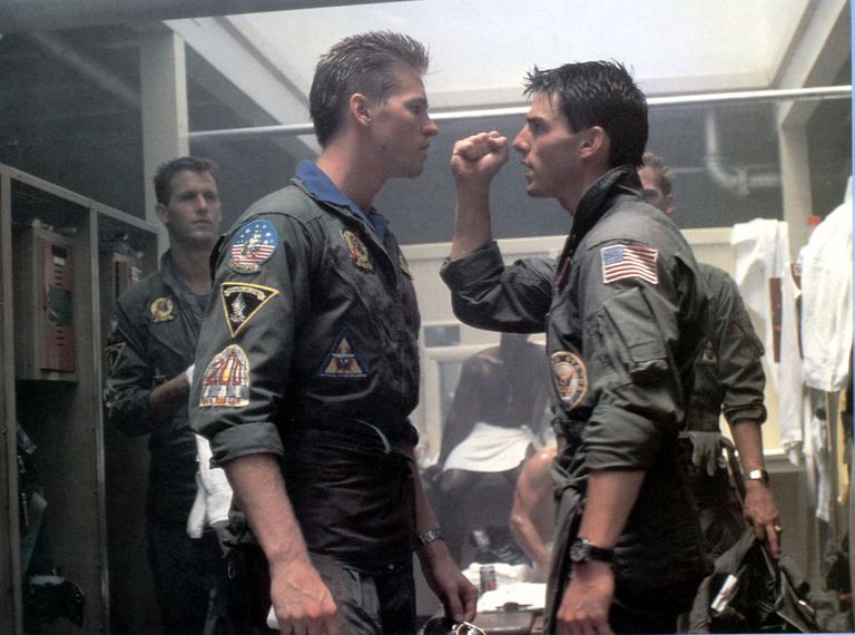 Val Kilmer ja Tom Cruise 1986. aasta filmis «Top Gun»