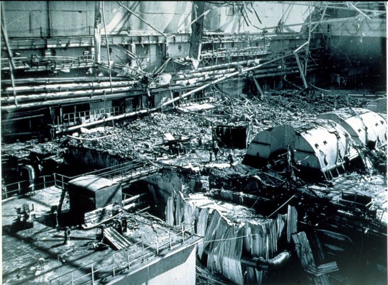 Tšornobõli tuumajaama 4. reaktor pärast 1986. aasta plahvatust