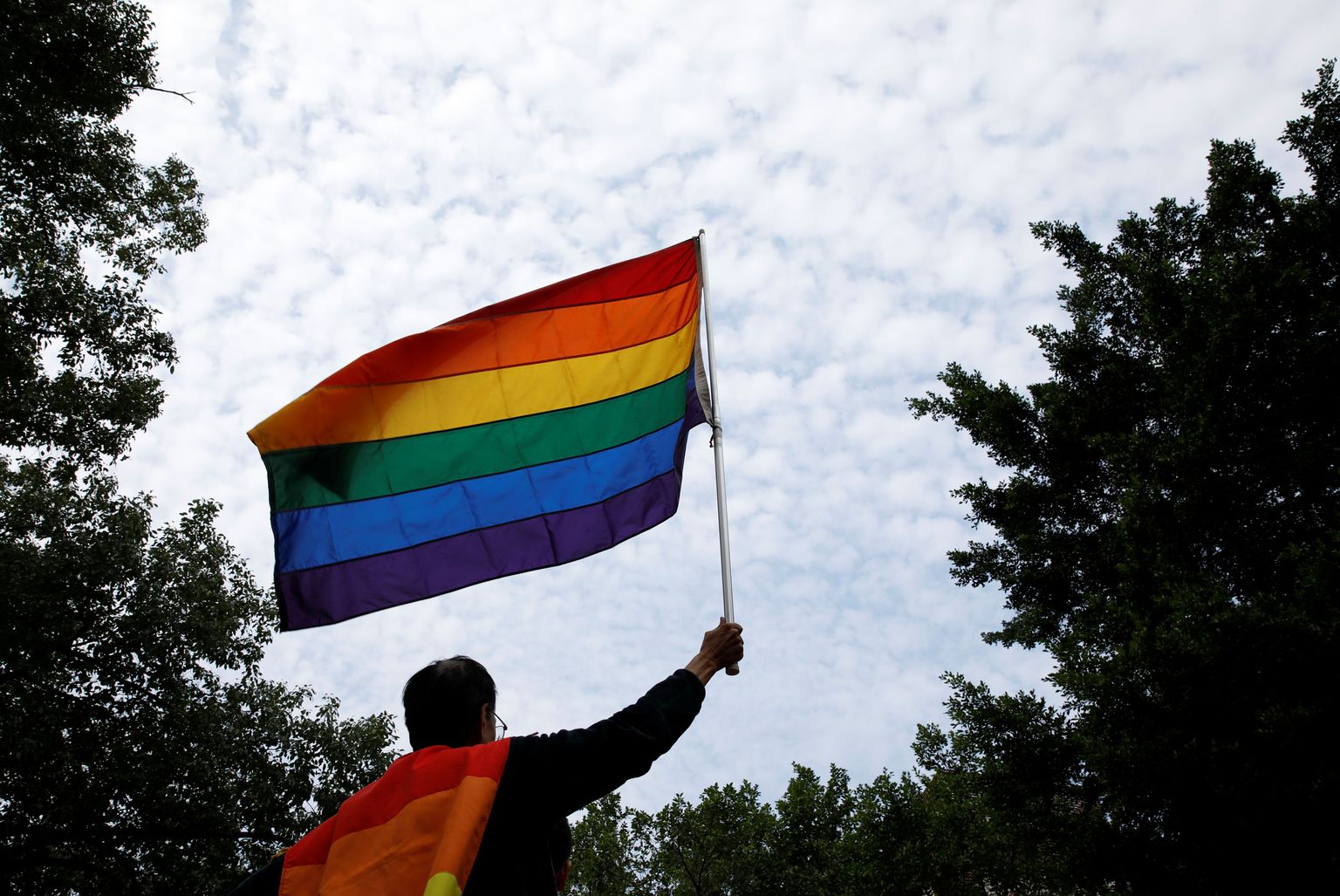 ЛГБТ-флаг. Иллюстративное фото.